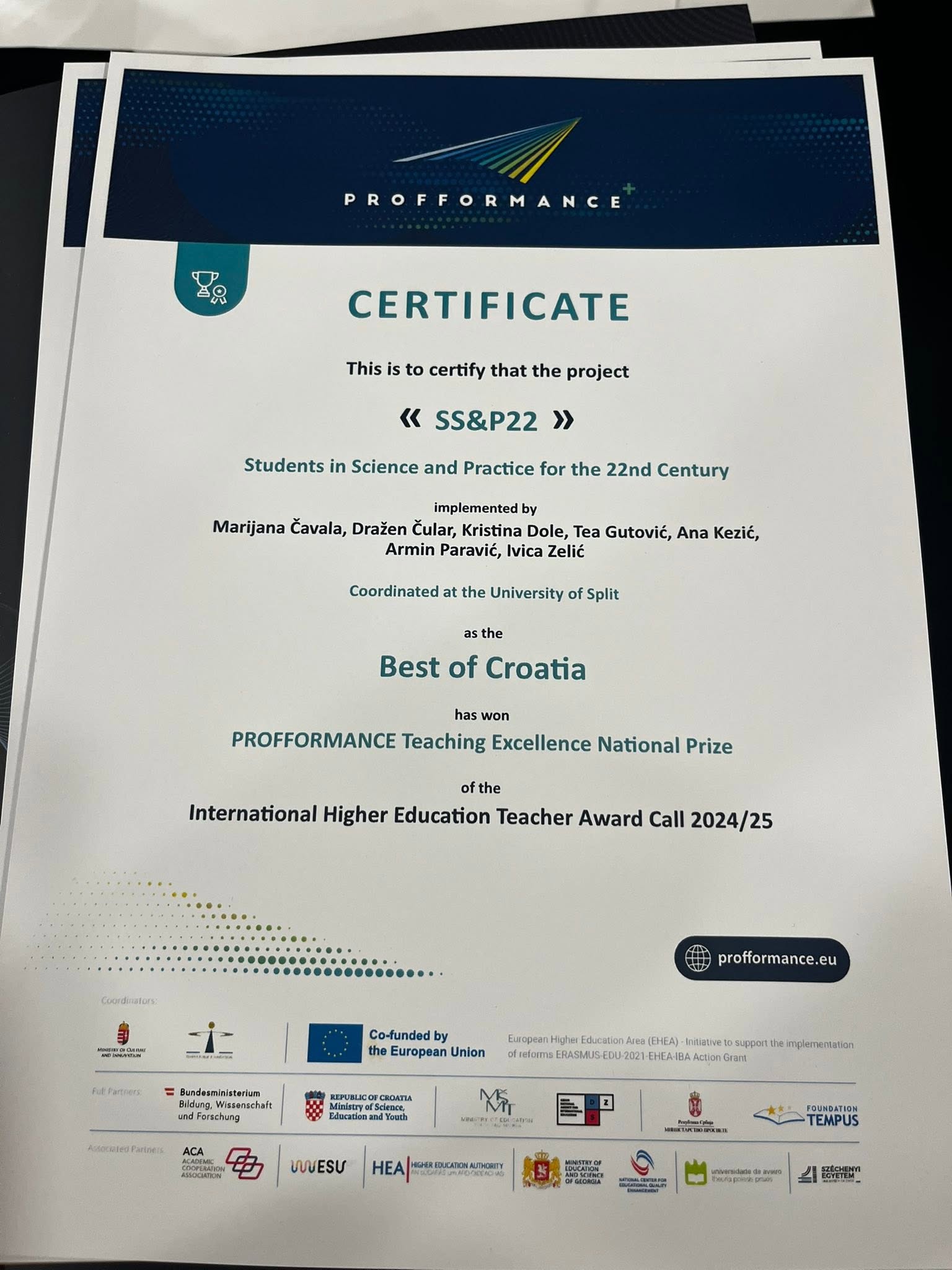 Nagrada PROFFORMANCE Best of Croatia