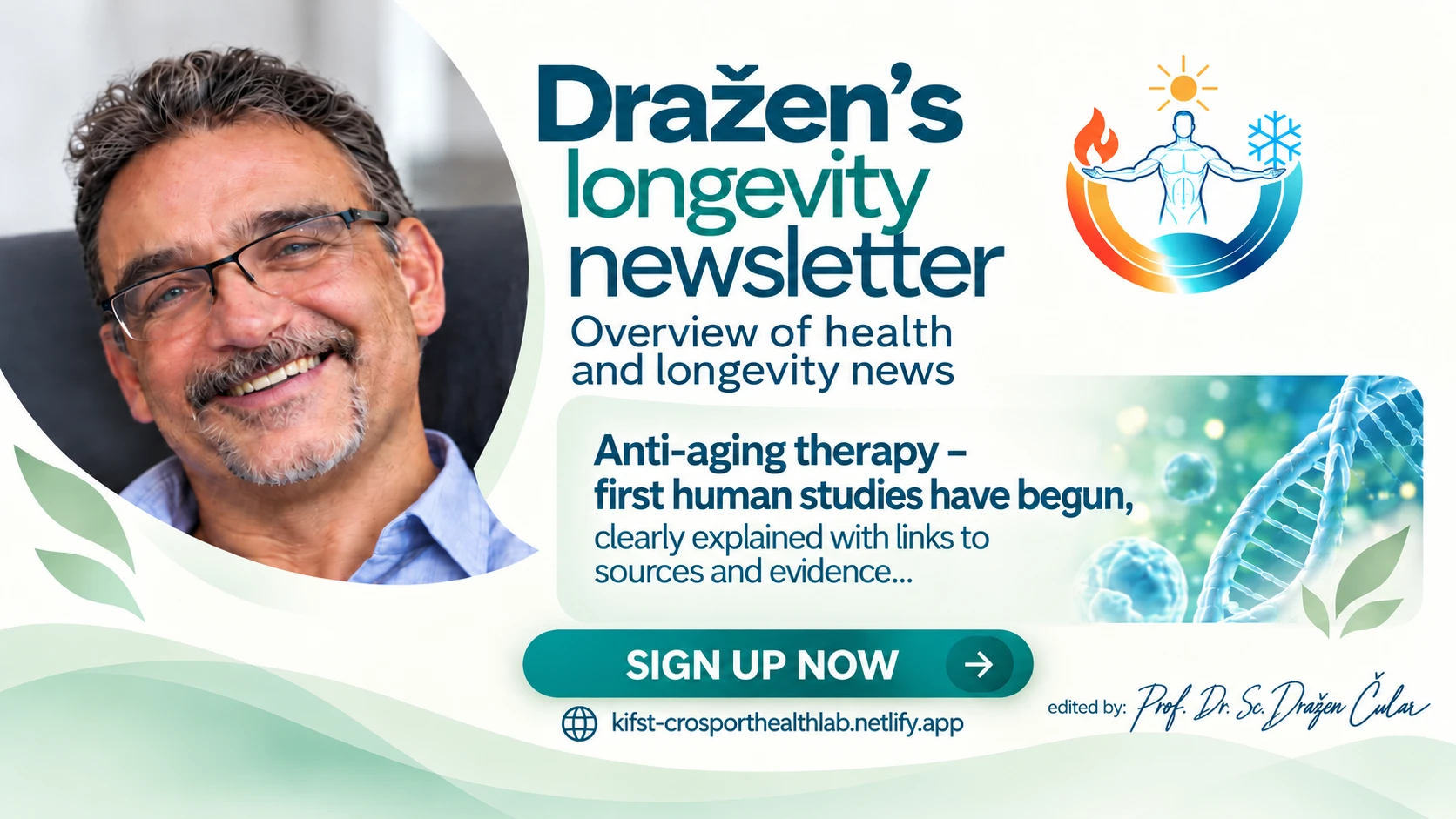 Dražen's Longevity Newsletter — overview of health and longevity news — sign up